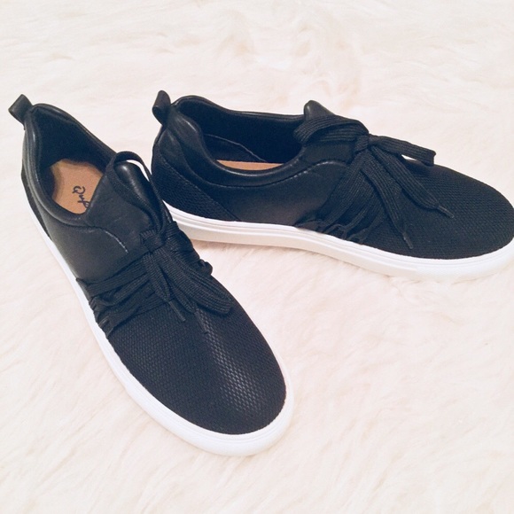 Qupid Daybreaker Sneakers Black Size 10 - Picture 7 of 8